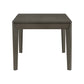 Juego de mesa de comedor TOPMAX de 6 piezas con sillas y banco tapizados, patas cónicas estilo rústico, gris oscuro y beige