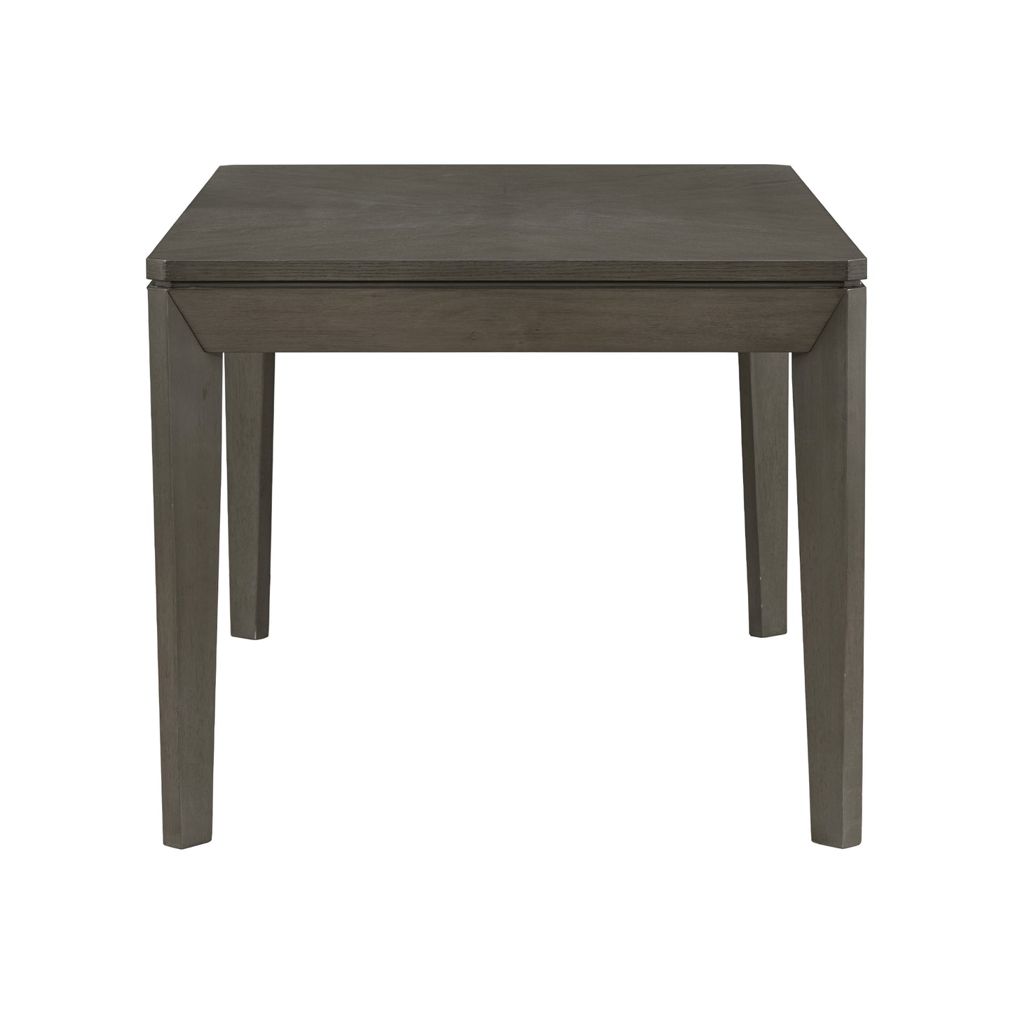 Juego de mesa de comedor TOPMAX de 6 piezas con sillas y banco tapizados, patas cónicas estilo rústico, gris oscuro y beige