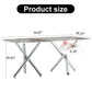 Large modern minimalist rectangular dining table suitable for 6-8 people equipped