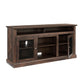 Contemporary TV Media Stand, Modern Entertainment Console in Brown Finish for Living Rooms