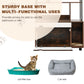 Cat Litter Box Enclosure with Shelves,Hidden Litter Box with Scratching Posts, litter box furniture ,Wooden Cat tree