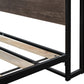 Platform Queen Bed with Socket Fast Assemble Design