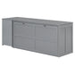 Queen Size Murphy Bed with Rotable Desk  Gray