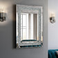 Large Wall-Mounted Silver Decorative Rectangular Wall Mirror for Home, Living Room, Bedroom, Entryway (clear HD mirror)