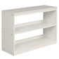 Low Study Twin Loft Bed with Cabinet and Rolling Portable Desk - White (OLD SKU :LP000113AAK)