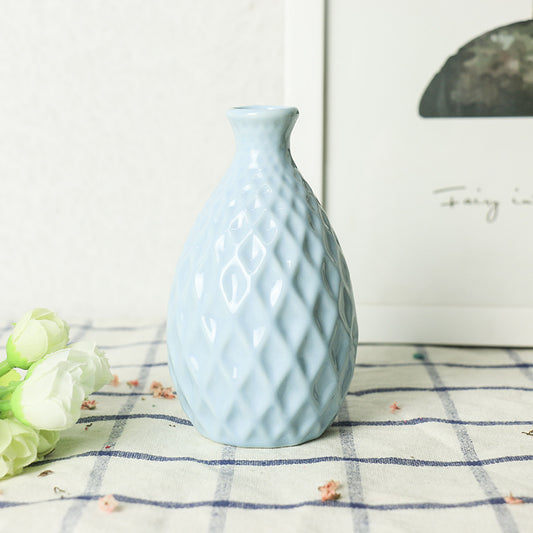 Aromatherapy Bottle Creative Home Mini Ceramic Vase Ornament Decoration Hydroponic Small Vase Bump Bottle