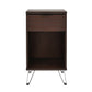 Walnut Tall End Table, Elegant and Functional Design for Living Rooms and Bedrooms