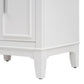 24" Bathroom Vanity with Sink, Solid Wood and MDF Cabinet with One Flip Drawer and Doors, White