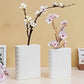 Book Vase - Ceramic Design, Cute Home Decor with Flower and Shelf Options