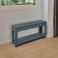 TREXM Console Table with Storage Drawers and Bottom Shelf, Navy Finish for Entryways and Hallways