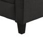 Living Room Armrest Single Sofa, Modern and Comfortable Design in Black Finish