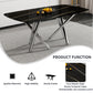 Large modern minimalist rectangular dining table