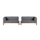 BRAVA Corner Bench Set, Stylish and Functional Seating for Living Rooms and Dining Areas