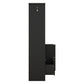 Multi-functional Hall Tree with Storage Shelves Drawers and Cabinet, Elegant Hallway Shoe Cabinet with Bench Modern Black