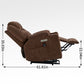 Okin motor Up to 350 LBS Chenille Power Lift Recliner Chair Brown