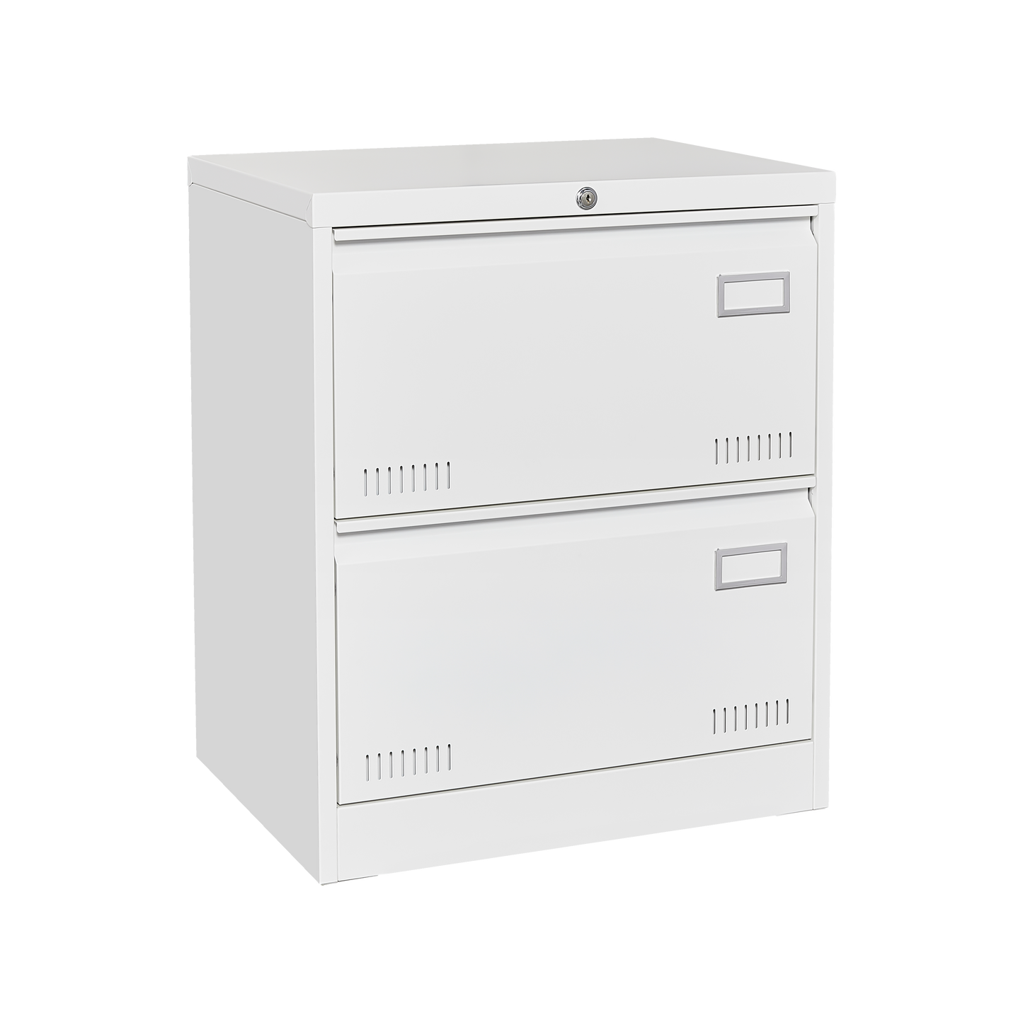 Horizontal file cabinet, 2 drawers, white file cabinet with lock, metal file cabinet with lock, 3 drawers, legal office cabinet