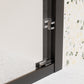 high semi frameless double sliding shower door