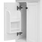 24" Bathroom Vanity with Sink, Solid Wood and MDF Cabinet with One Drawer and Doors, White Finish