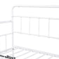 Metal Frame Daybed with trundle（white）