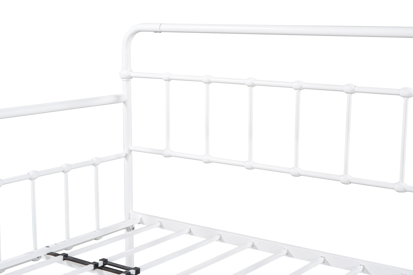 Metal Frame Daybed with trundle（white）