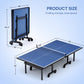 Professional 15mm MDF Indoor Table Tennis Table with Net and Rackets, 108" x 60" x 30"