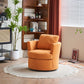 Rotating bucket chair  comfortable circular sofa chair in living room, 360 degree rotating bucket club chair (Yellow)