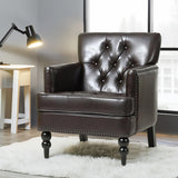 Harrison Tufted Club Chair, Comfortable and Elegant Design for Living Rooms