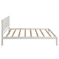 Platform Bed Frame with Headboard  Wood Slat Support  No Box Spring Needed Twin  White