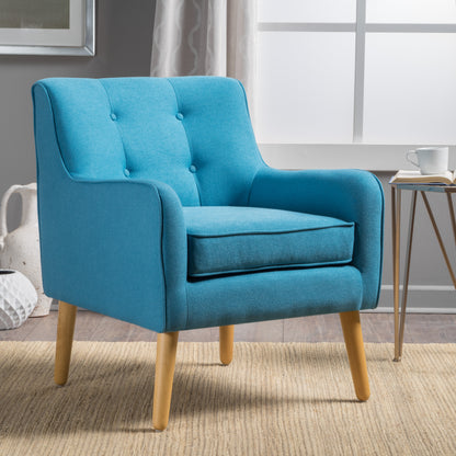 Teal Arm Chair, Modern Upholstered Design for Living Rooms, Bedrooms, or Offices