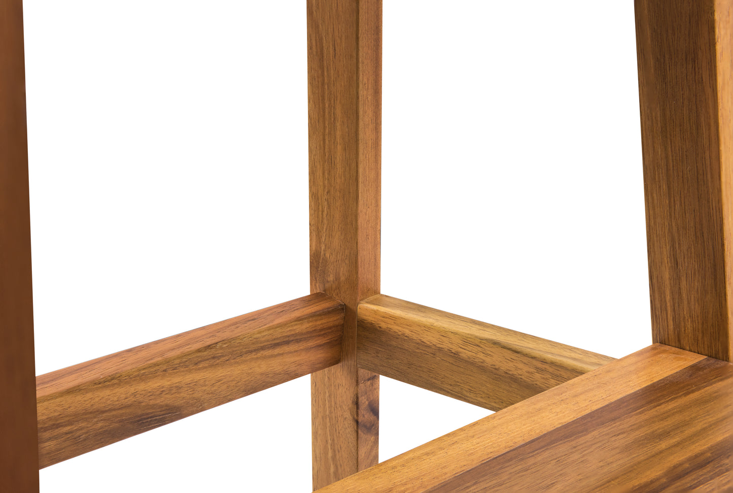 Acacia Wood Two-Step Stool, Small Rectangle Design for Functional Use