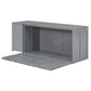 Queen Size Murphy Bed with Rotable Desk  Gray