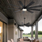 Mordern Farmhouse 62 In Black Ceiling Fan with Smart App and Remote Control