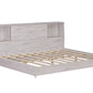 Full Size Daybed Frame with Storage Bookcases White Oak