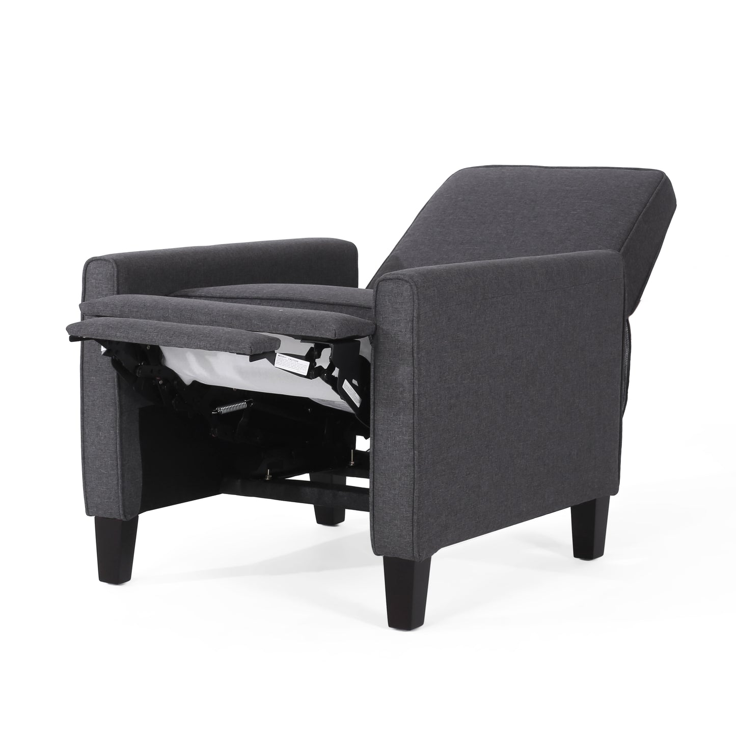 Smoke Fabric Push Back Chair, Elegant Design for Modern Home Décor