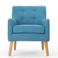 Teal Arm Chair, Modern Upholstered Design for Living Rooms, Bedrooms, or Offices