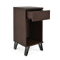 Walnut Tall End Table, Elegant and Functional Design for Living Rooms and Bedrooms