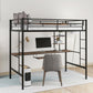 Loft Bed with Desk and Shelf   Space Saving Design Twin