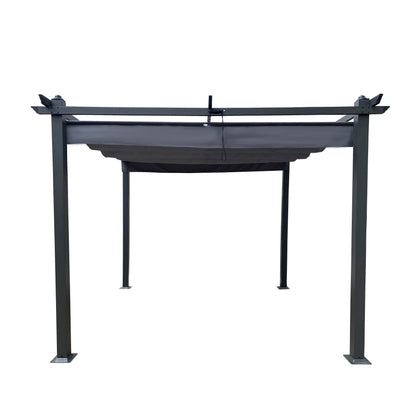 Outdoor Retractable Pergola Gray