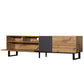 Modern TV Stand for 80-Inch TVs, Double Storage Space Media Console, Sleek Design for Living Rooms