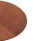 42" Modern Round Dining Table with Printed Oak Color Grain Table Top and Metal Base