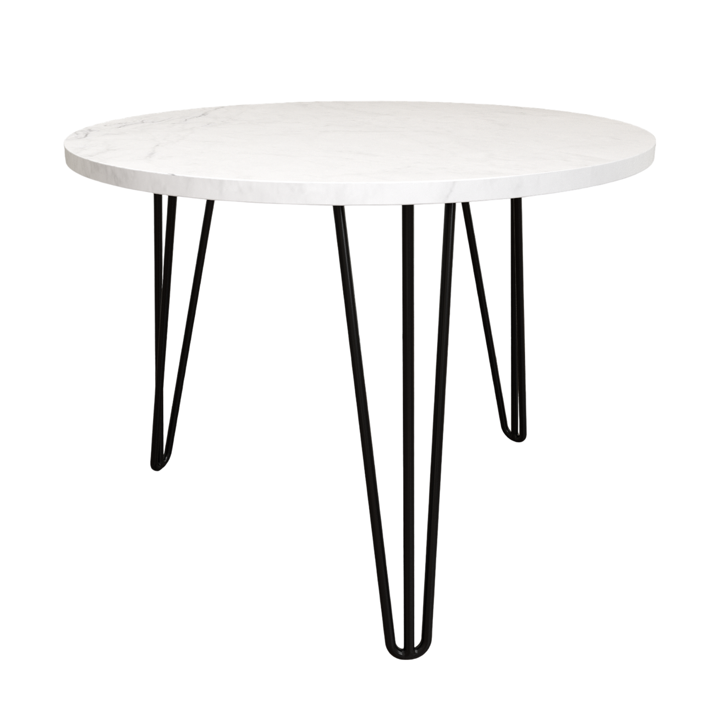 27.56'' Round Nesting Coffee Table Set of 2, Circular Nesting End Table Set Sturdy Metal Base for Living Room, bedroom, White