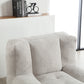 Fluffy bean bag chair Super soft couch chair with memory foam and footstool Indoor modern focus bean bag chair