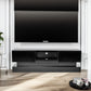 51.18inch Black morden TV Stand with LED Lights high glossy front TV Cabinet color:BLACK