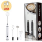 3-Piece Electric Milk Frother And Whisk Set