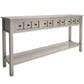 TREXM Rustic Entryway Console Table