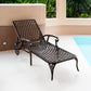 Aluminium Cast lounge chair 1pcs brown