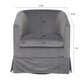 Wide Swivel Chair Gray