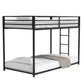 Adam Twin over Twin Metal Bunk, Black