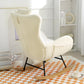 Rocking Chair - with rubber leg and cashmere fabric suitable for living room and bedroom