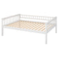 Full over Full Bunk Bed with Drawers  Convertible Beds  White